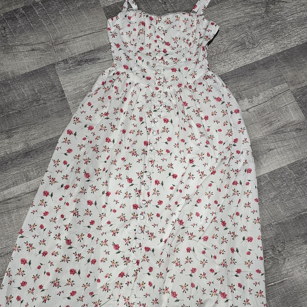 & Other Stories White Floral Dress